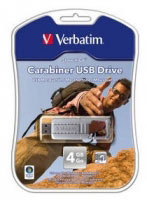 Verbatim 4GB Carabiner USB Drive (47384)